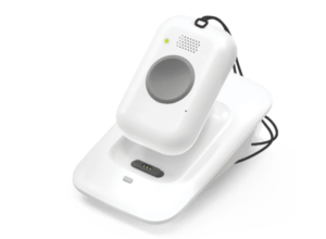 Product image of CoxHealth at Home On-The-Go wearable pendant mobile medical safety solution that provides at-home and away-from-home coverage